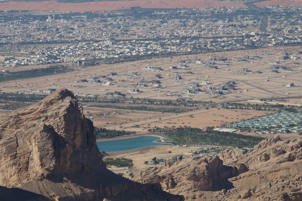 View across Al Ain from Jebel Hafeet